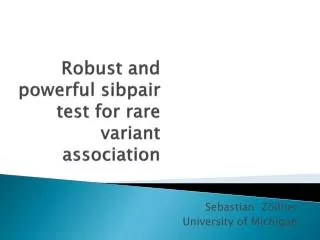 Robust and powerful sibpair test for rare variant association