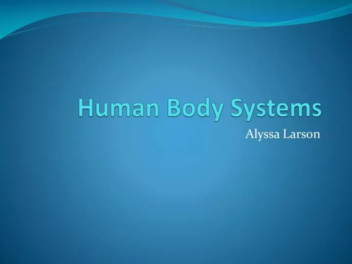 human body systems