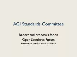 AGI Standards Committee