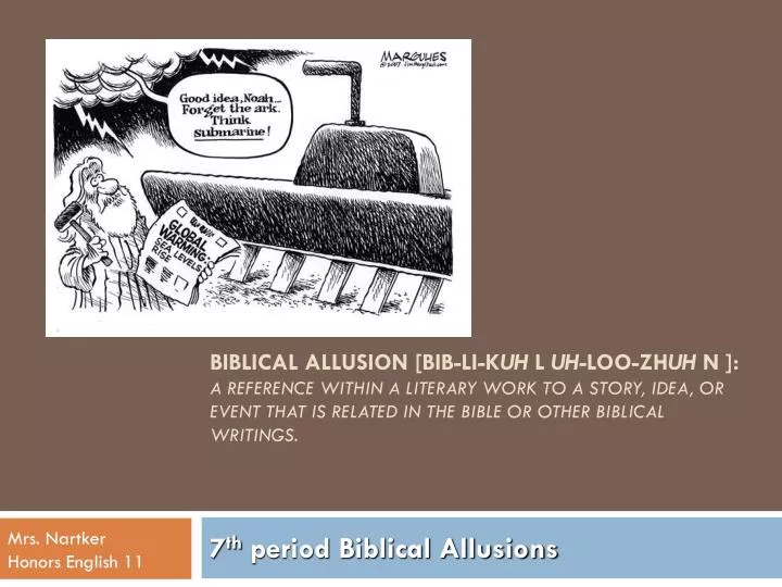 7 th period biblical allusions