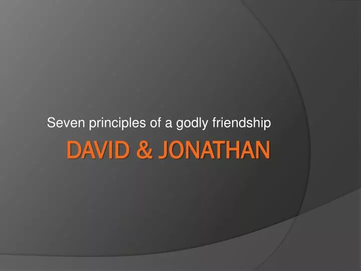 seven principles of a godly friendship