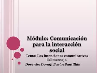 m dulo comunicaci n para la interacci n social