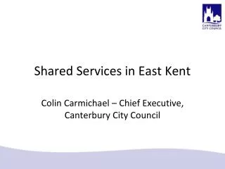 Shared Services in East Kent