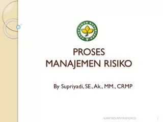 proses manajemen risiko