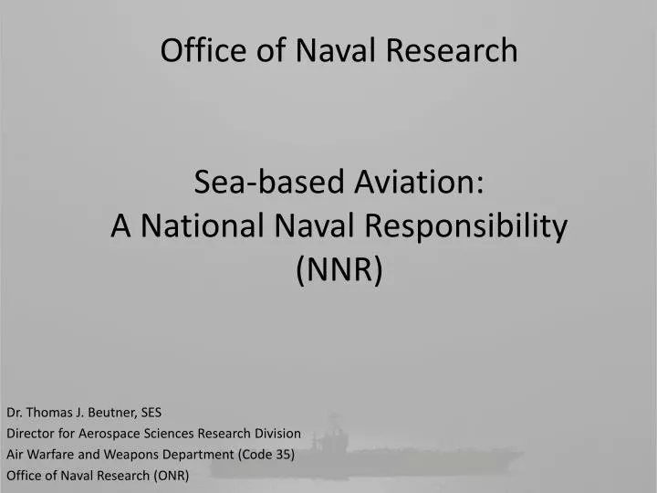 office of naval research sea based aviation a national naval responsibility nnr