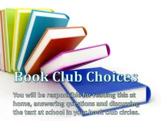 Book Club Choices