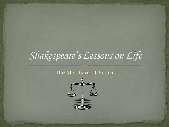 shakespeare s lessons on life