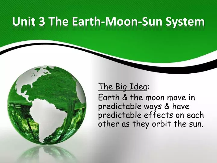 unit 3 the earth moon sun system