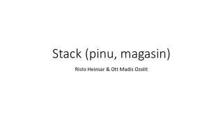 stack pinu magasin