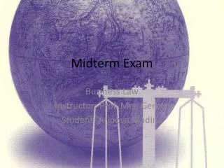 Midterm Exam