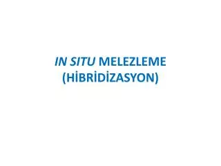 in situ melezleme h br d zasyon