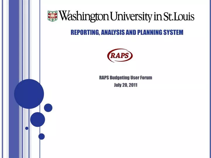 reporting analysis and planning system