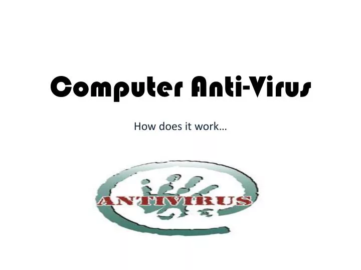 computer anti virus