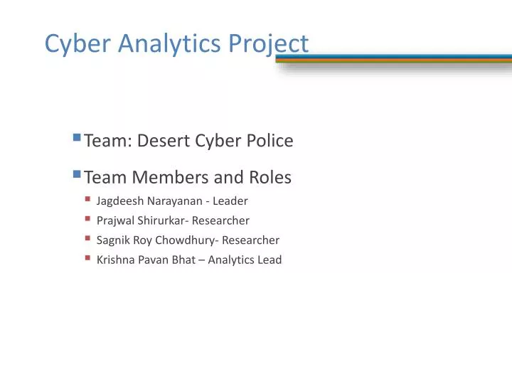 cyber analytics project