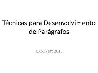 t cnicas para desenvolvimento de p ar grafos