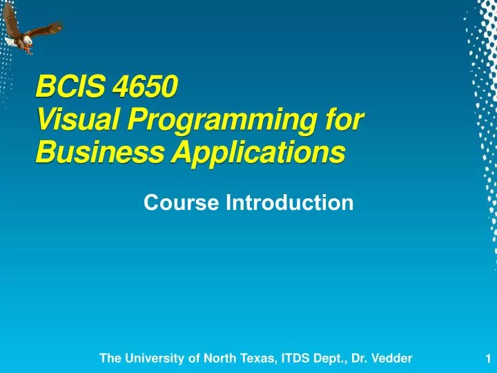 bcis 4650 visual programming for business applications