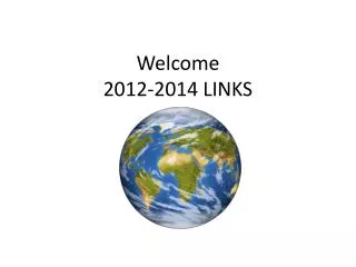 Welcome 2012-2014 LINKS