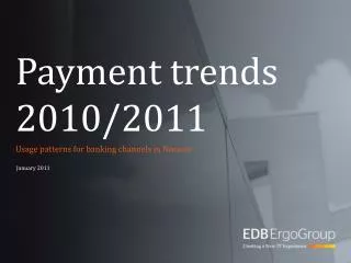 Payment trends 2010/2011