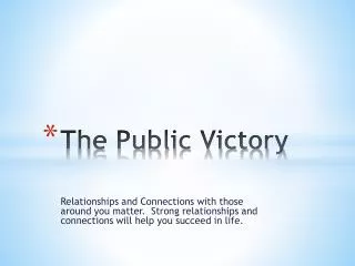 The Public Victory