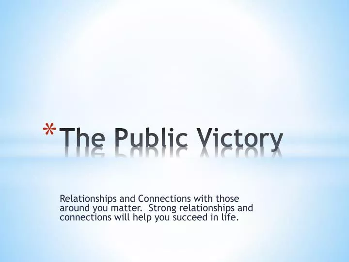 the public victory
