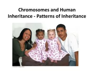 Chromosomes and Human Inheritance - Patterns of Inheritance