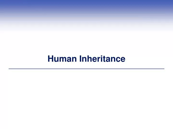 human inheritance