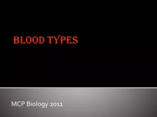 mcp biology 2011
