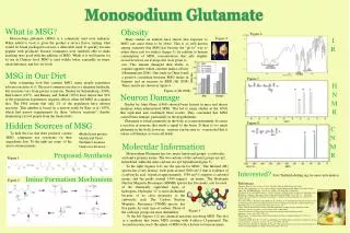 Monosodium Glutamate