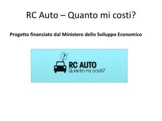 rc auto quanto mi costi
