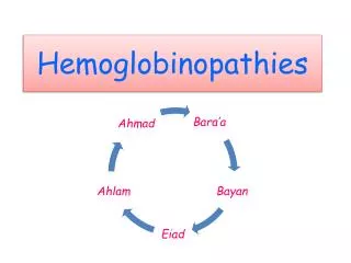 Hemoglobinopathies