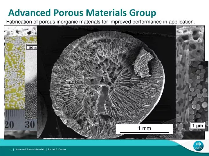 advanced porous materials group