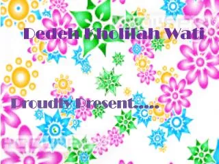proudly present