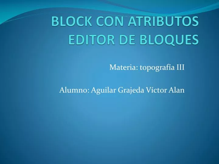 block con atributos editor de bloques