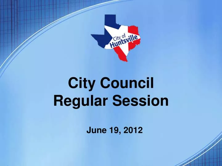 city council regular session