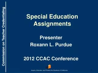 Special Education Assignments
