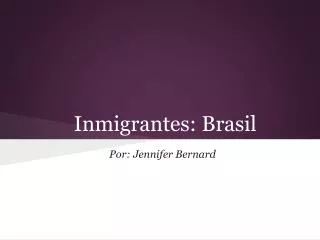 inmigrantes brasil