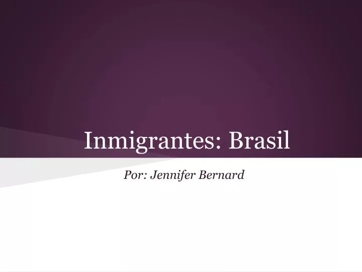 inmigrantes brasil