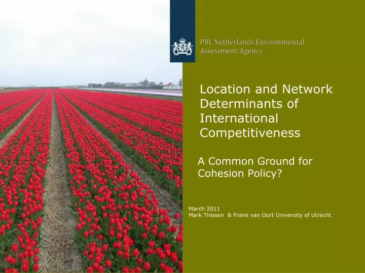 location and network determinants of international competitiveness