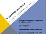 MODIFICACION RAZONABLE - slide 1