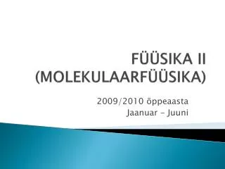 f sika ii molekulaarf sika