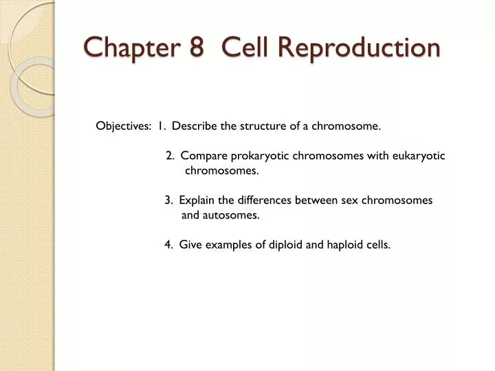 chapter 8 cell reproduction