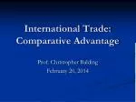 International Trade: Comparative Advantage - slide 1