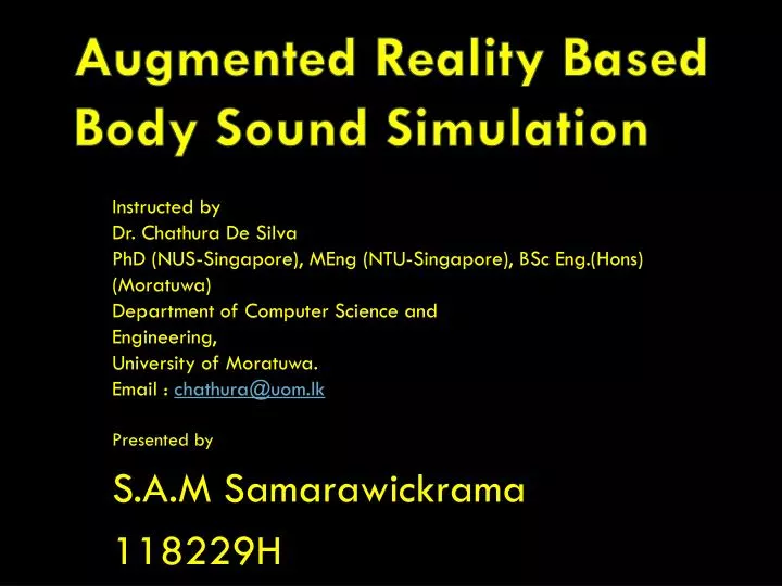 augmented reality based body sound simulation