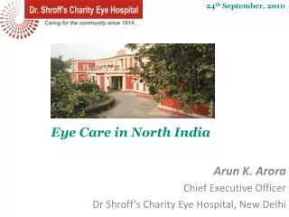 Eye Care in North India