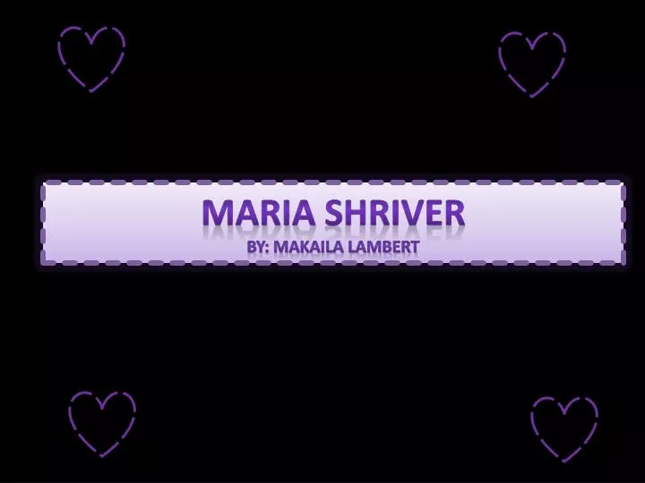 maria shriver by makaila lambert