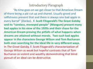 introductory paragraph