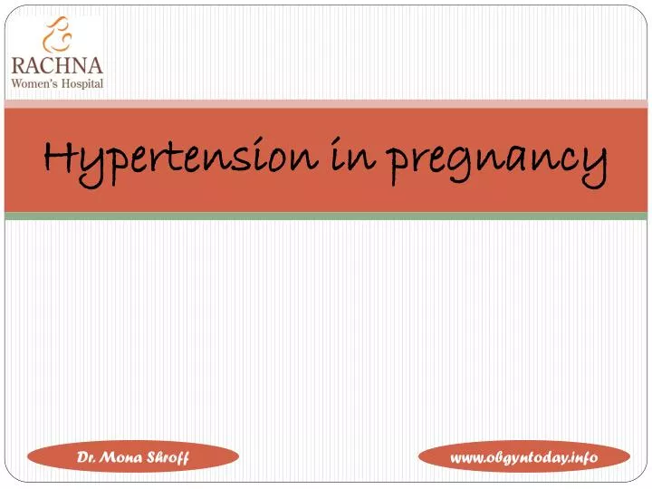 hypertension in pregnancy