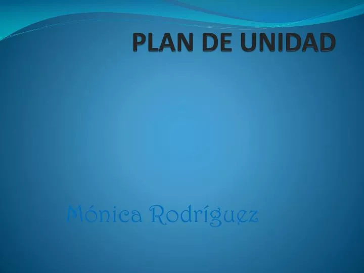plan de unidad