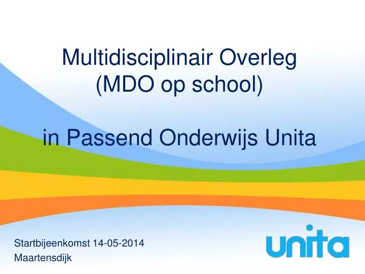 multidisciplinair overleg mdo op school in passend onderwijs unita
