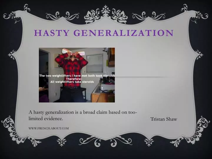 hasty generalization